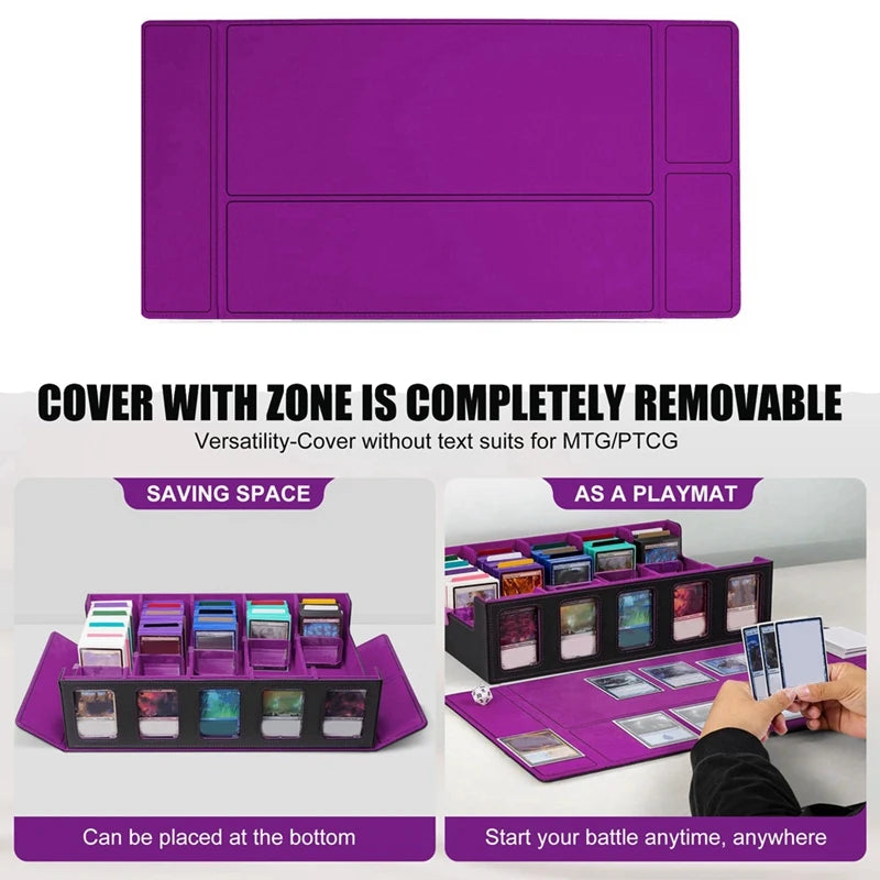 Commander’s Archive Vault – 5-Row PU Leather Deck Box