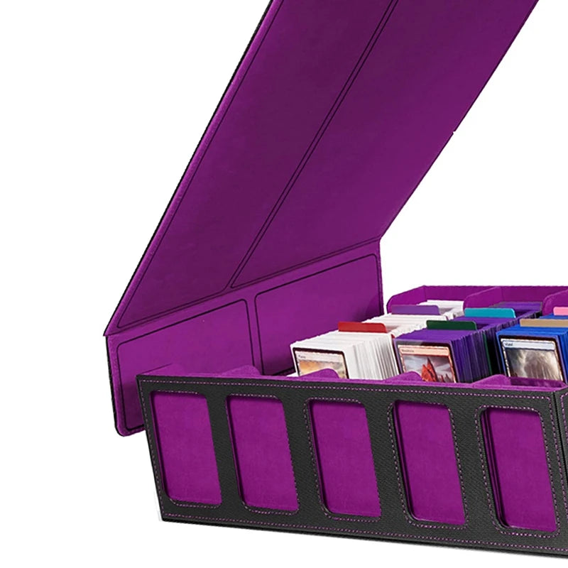 Commander’s Archive Vault – 5-Row PU Leather Deck Box