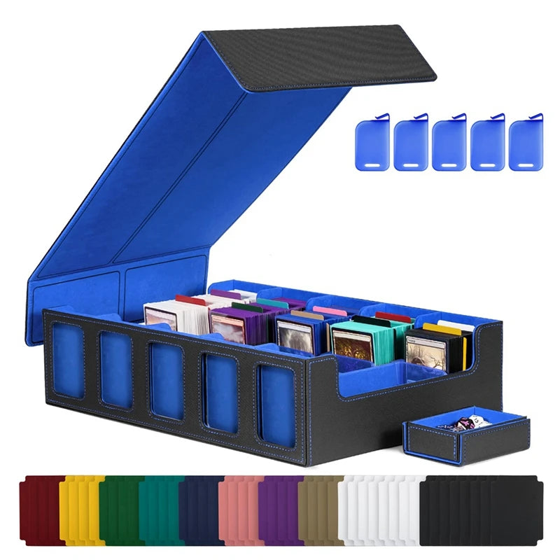Commander’s Archive Vault – 5-Row PU Leather Deck Box