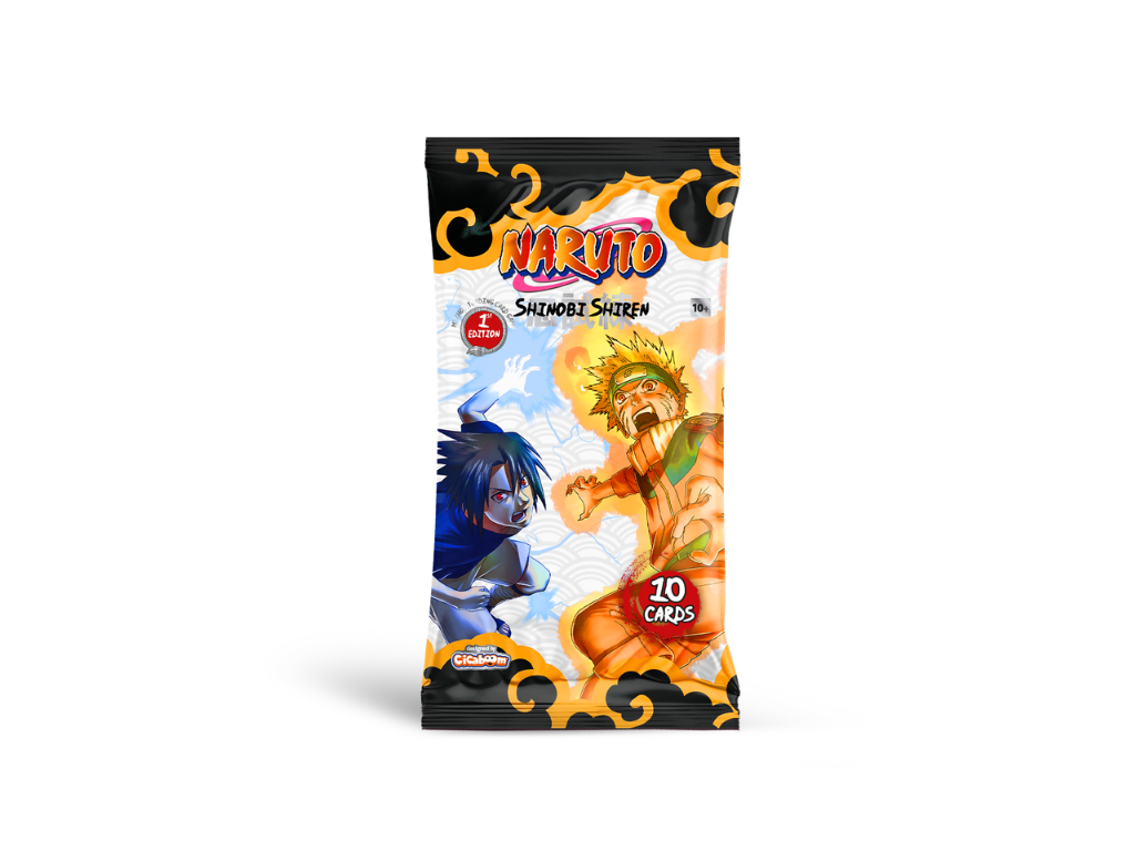 Naruto Mythos TCG – SET 2 SHINOBI SHIREN, 1st edition Flowpack Display 24 booster packs each