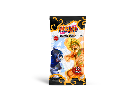 Naruto Mythos TCG – SET 2 SHINOBI SHIREN, 1st edition Flowpack Display 24 booster packs each
