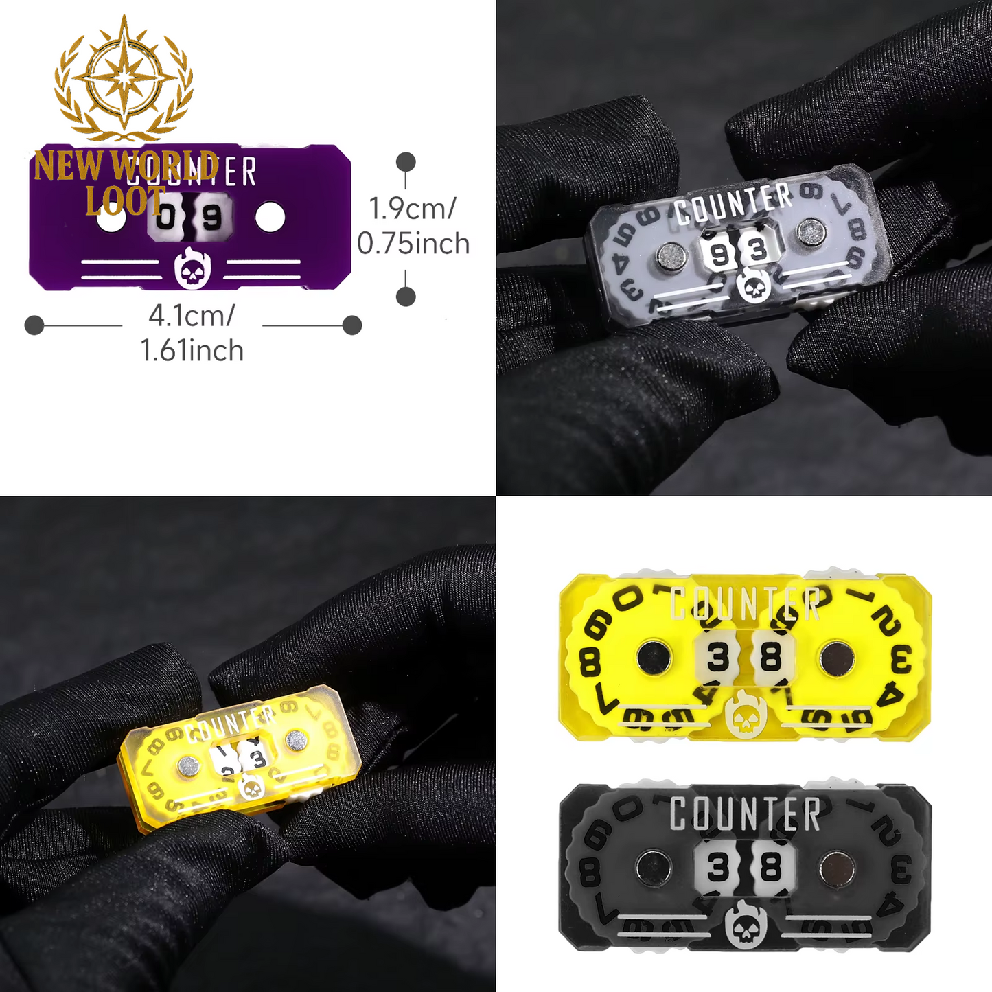 Dual Tracker – Dual Player Hit Points Accessory for Card Games