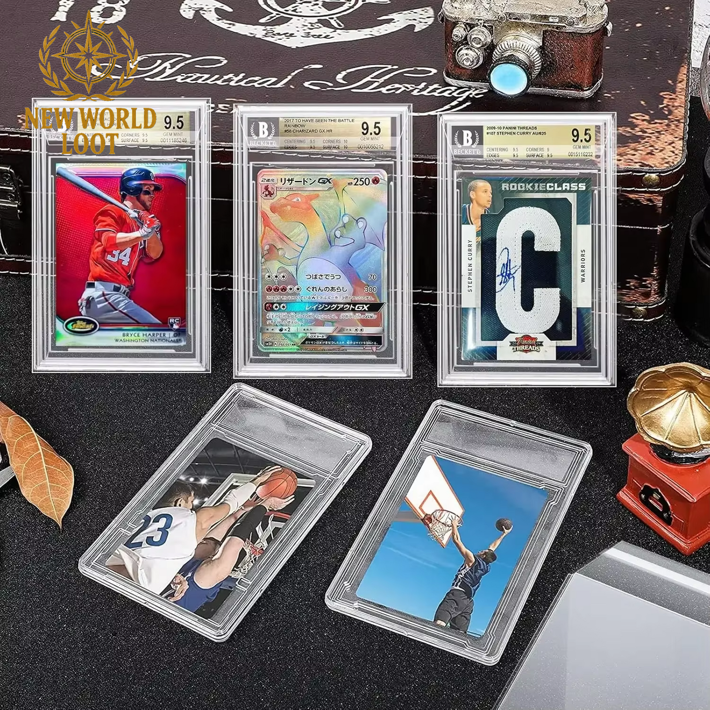 100pcs Graded Card Sleeves – Ultra Protection for PSA/BGS Cards