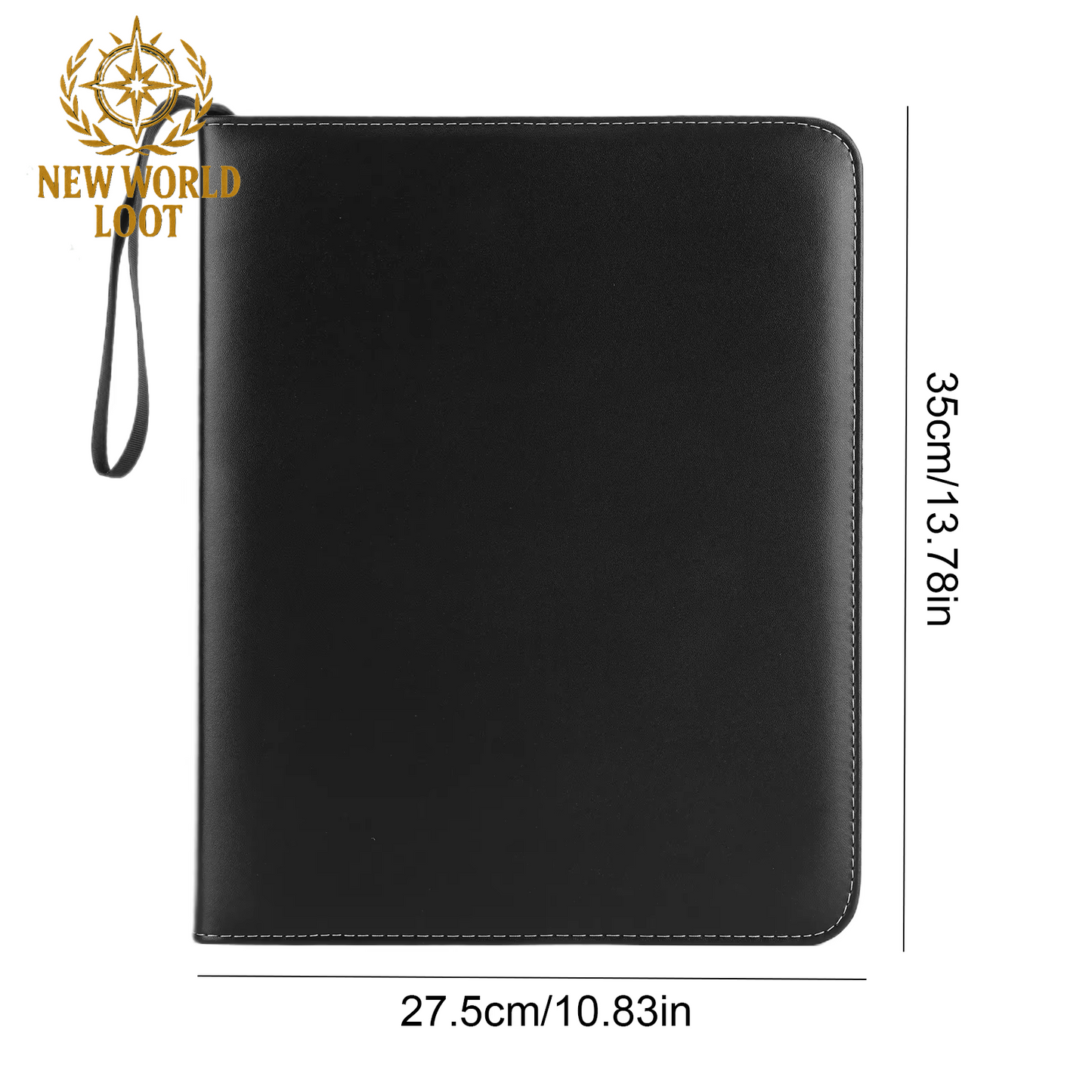 900‑Pocket Trading Card Binder – Side‑Loading, Zippered