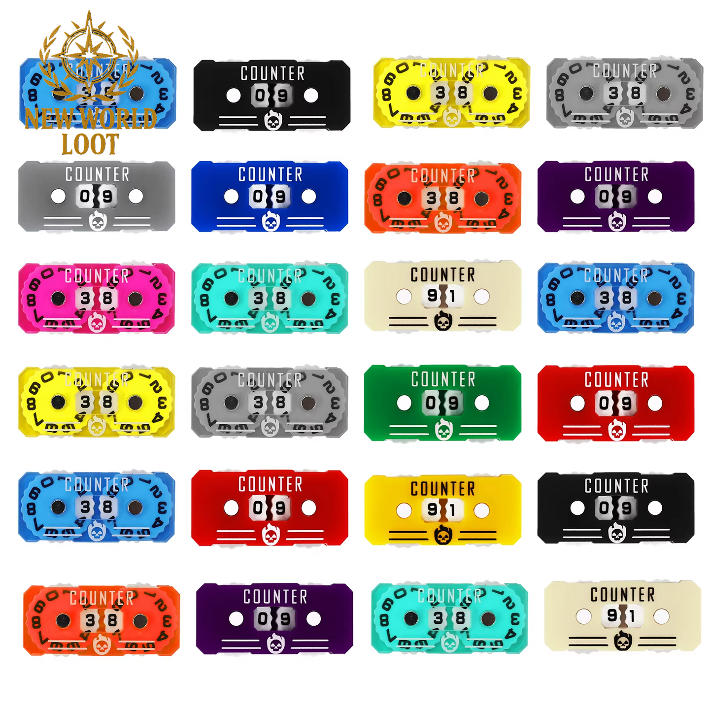 Dual Tracker – Dual Player Hit Points Accessory for Card Games