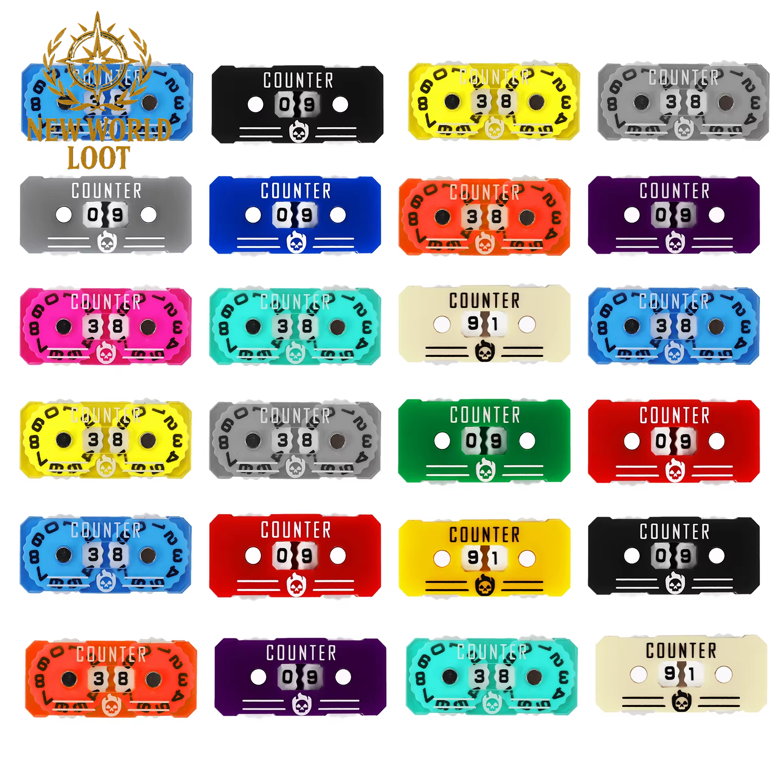 Dual Tracker – Dual Player Hit Points Accessory for Card Games